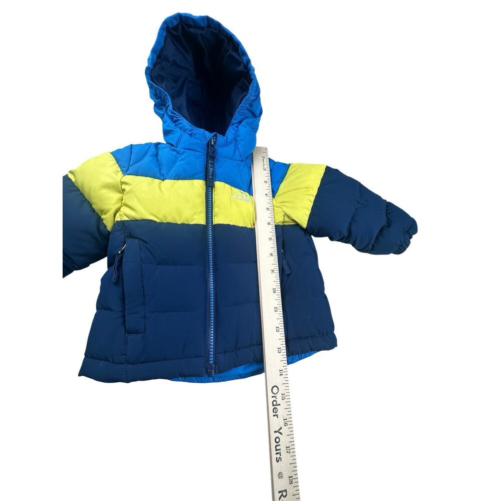 Toddlers L.L. Bean Down Zip Up Colorblock Winter Puffer Jacket Size 2T - Picture 3 of 10